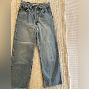 Levi’s Ribcage denim jeans in a size 24